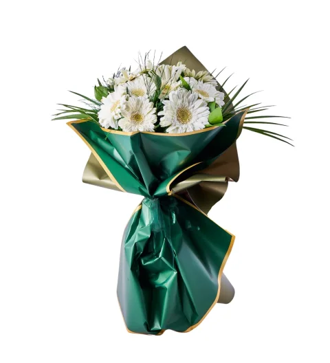 Beyaz Gerbera Buketi