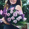 Lux Lila Gül Buketi