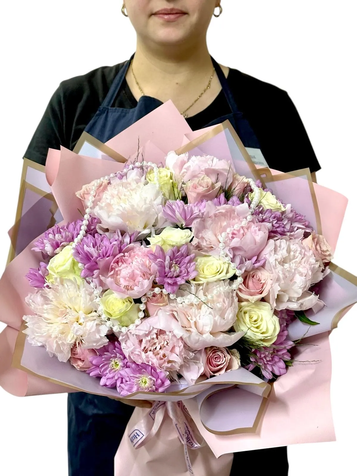 Pink Pearl Şakayık Buketi - 8