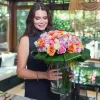 Vazoda Premium 101 Renkli Gül