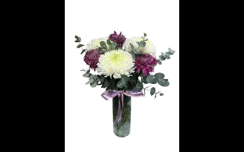 Vazoda Mor-Beyaz Kasımpatılar