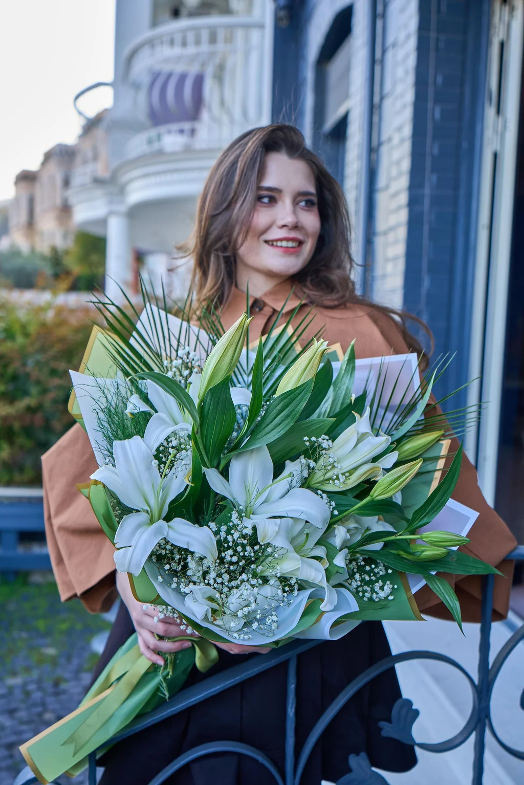 Beyaz Lilyum Buketi - 4