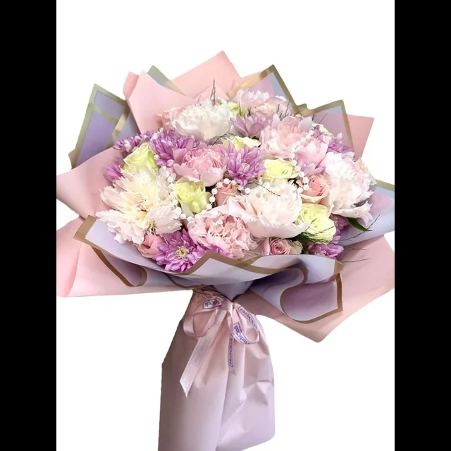 Pink Pearl Şakayık Buketi - 3