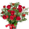 Red Rose & Kokina Bliss (Paşabahçe vazoda) - 2