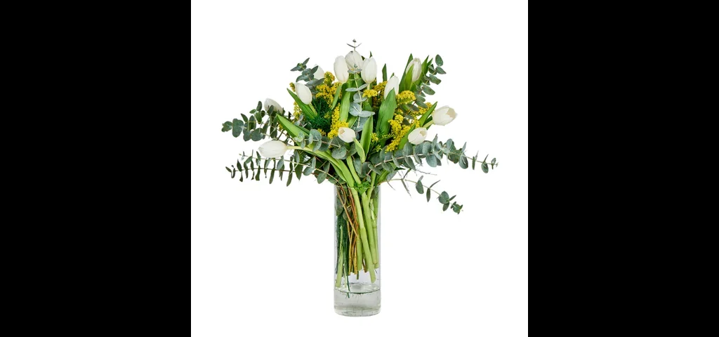 Vazoda Beyaz Laleler