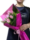 9'lu Pembe Lale Buketi - 2