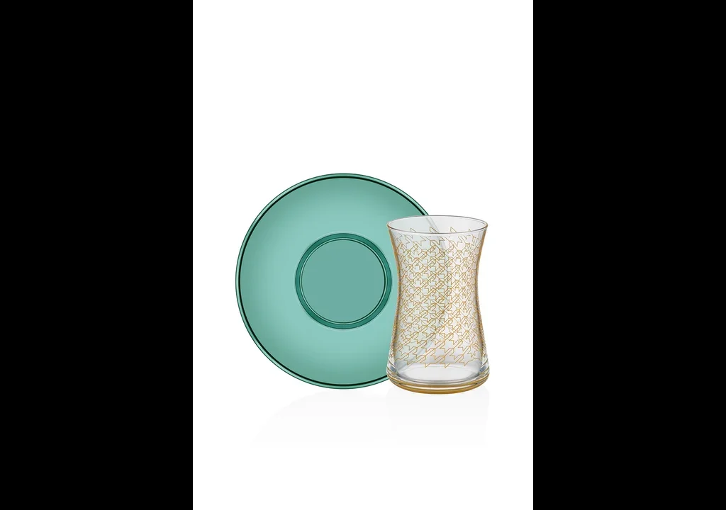 Tartan El Yapımı 4 parça Çay Takımı