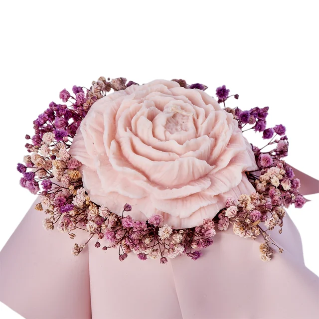 Soft Rose Tasarım Mum Kutusu - 2