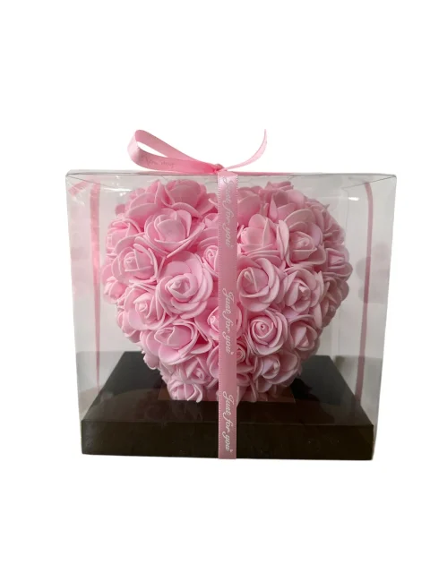 Pembe Kalpli Yapay Gül