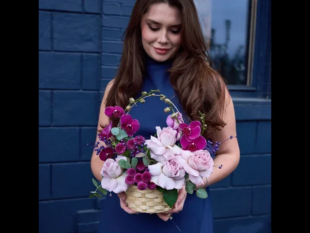 Velvet Bloom Basket