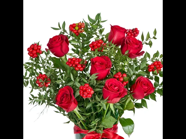 Red Rose & Kokina Bliss (Paşabahçe vazoda) - 3