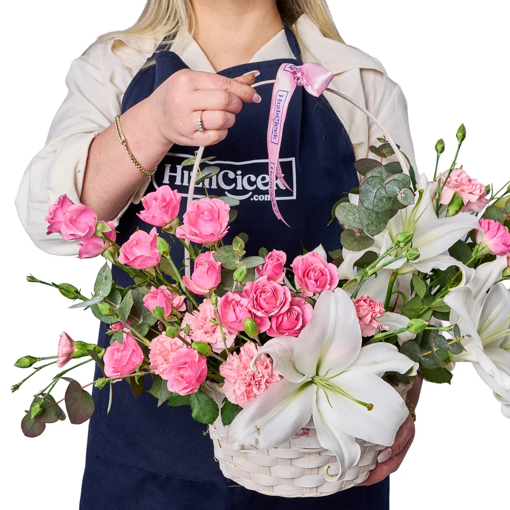 Blush Garden Hasır Sepet - 3