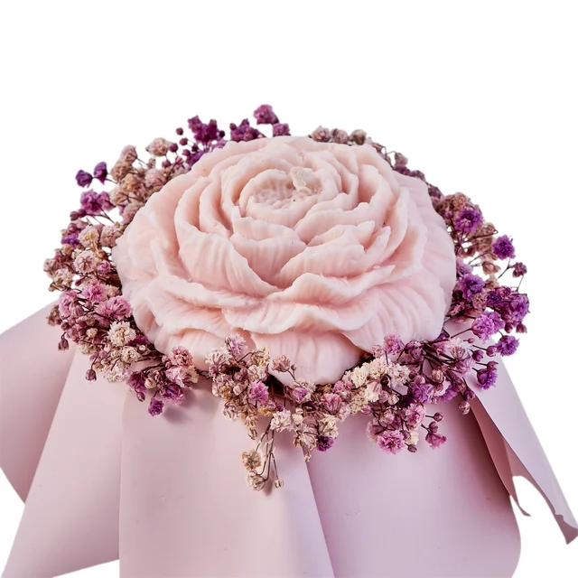 Soft Rose Tasarım Mum Kutusu - 3