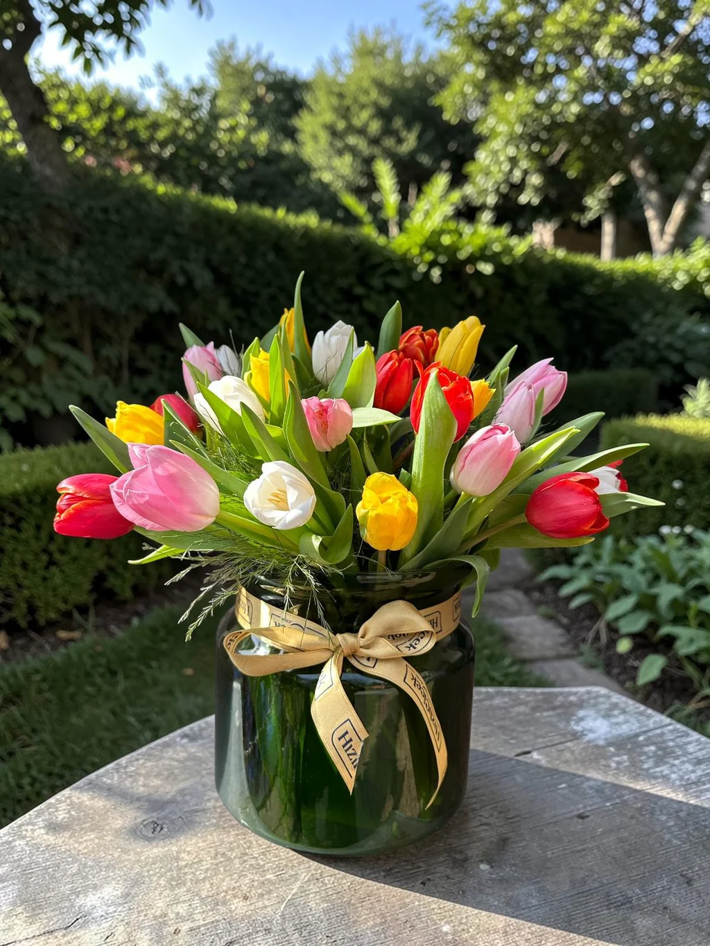 Vazoda Karışık Laleler