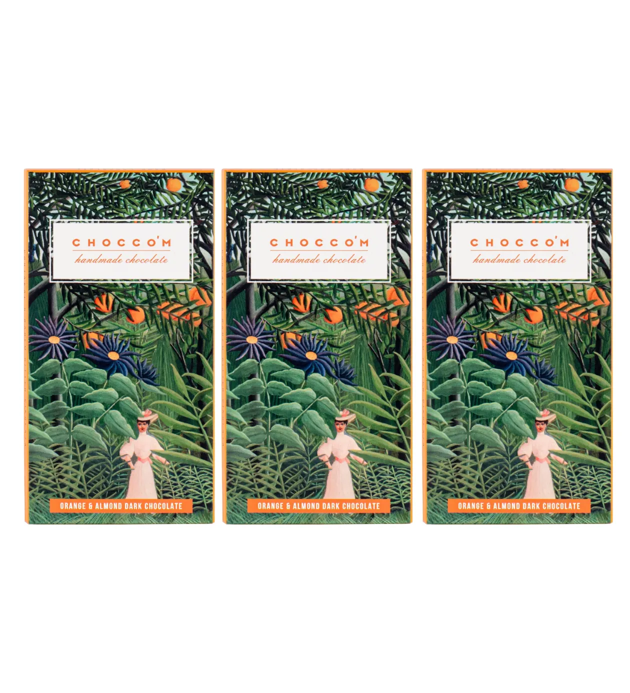 Choccom Portakal & Badem Bitter Çikolata 3'lü Set - 7