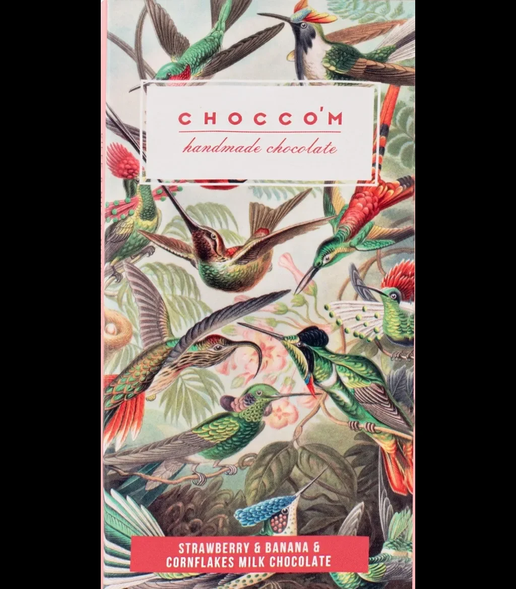 Çilek & Muz & Mısır Gevreği Sütlü Çikolata