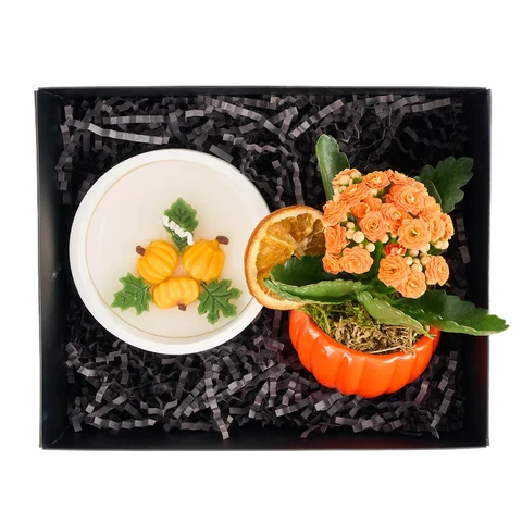 Halloween Candle & Bloom