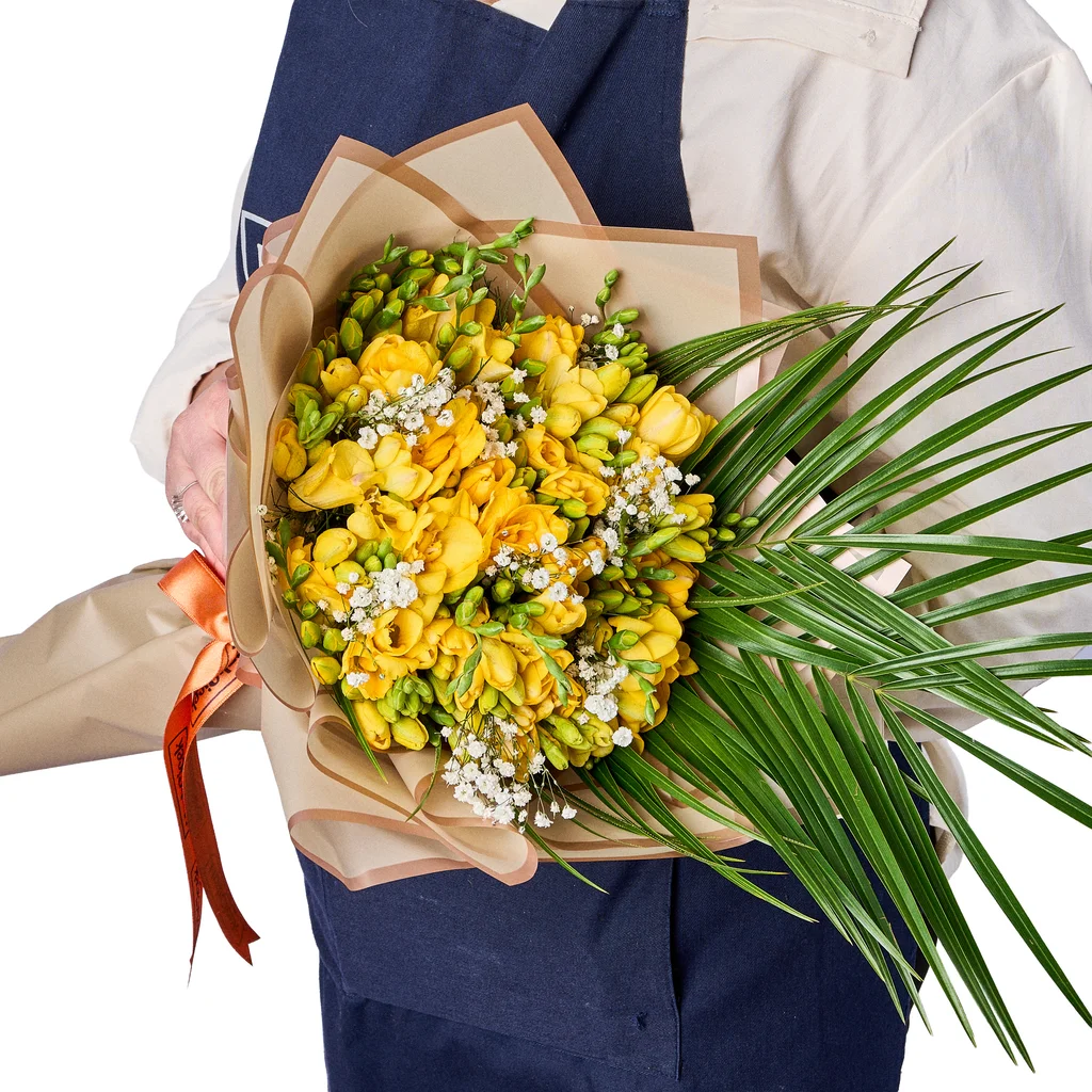 Sarı Frezya Buketi - 4