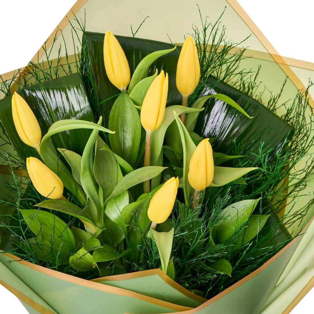 7'li Sarı Lale Buketi - 3