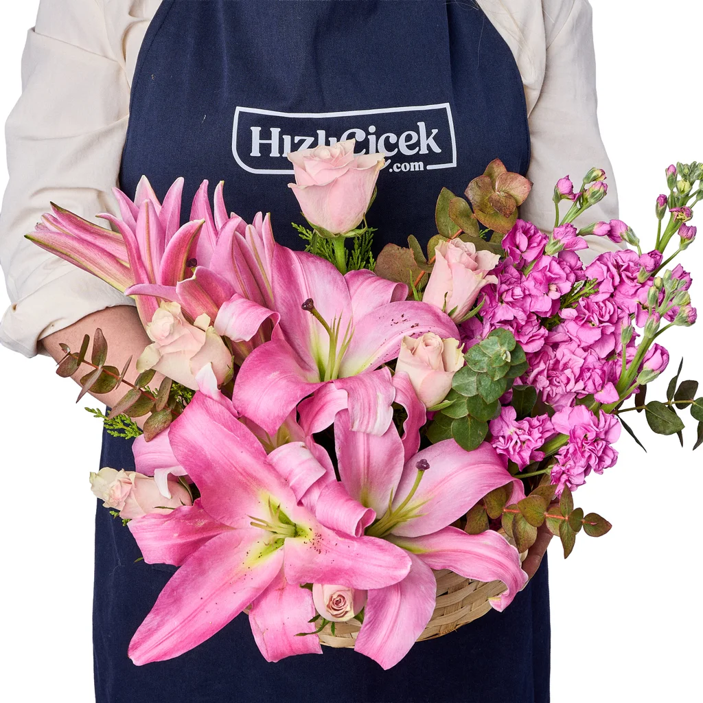 Pink Lilyum Basket - 4