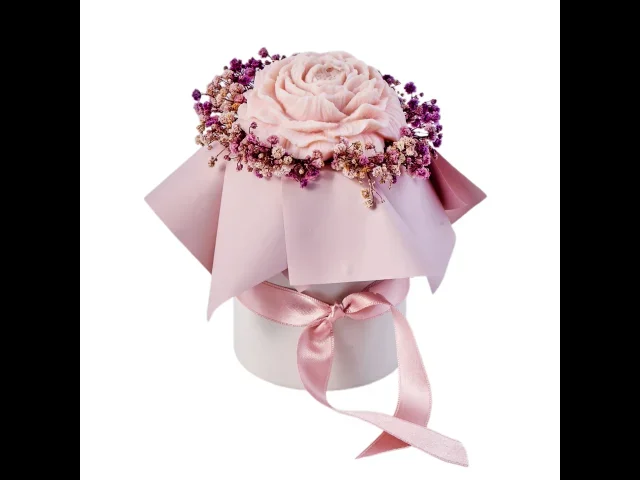 Soft Rose Tasarım Mum Kutusu