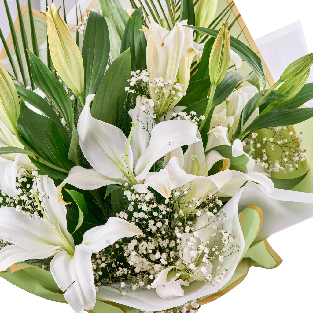 Beyaz Lilyum Buketi - 6