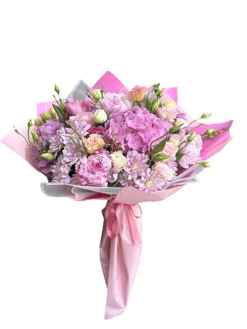 Fairy Ortanca ve Şakayık Buketi