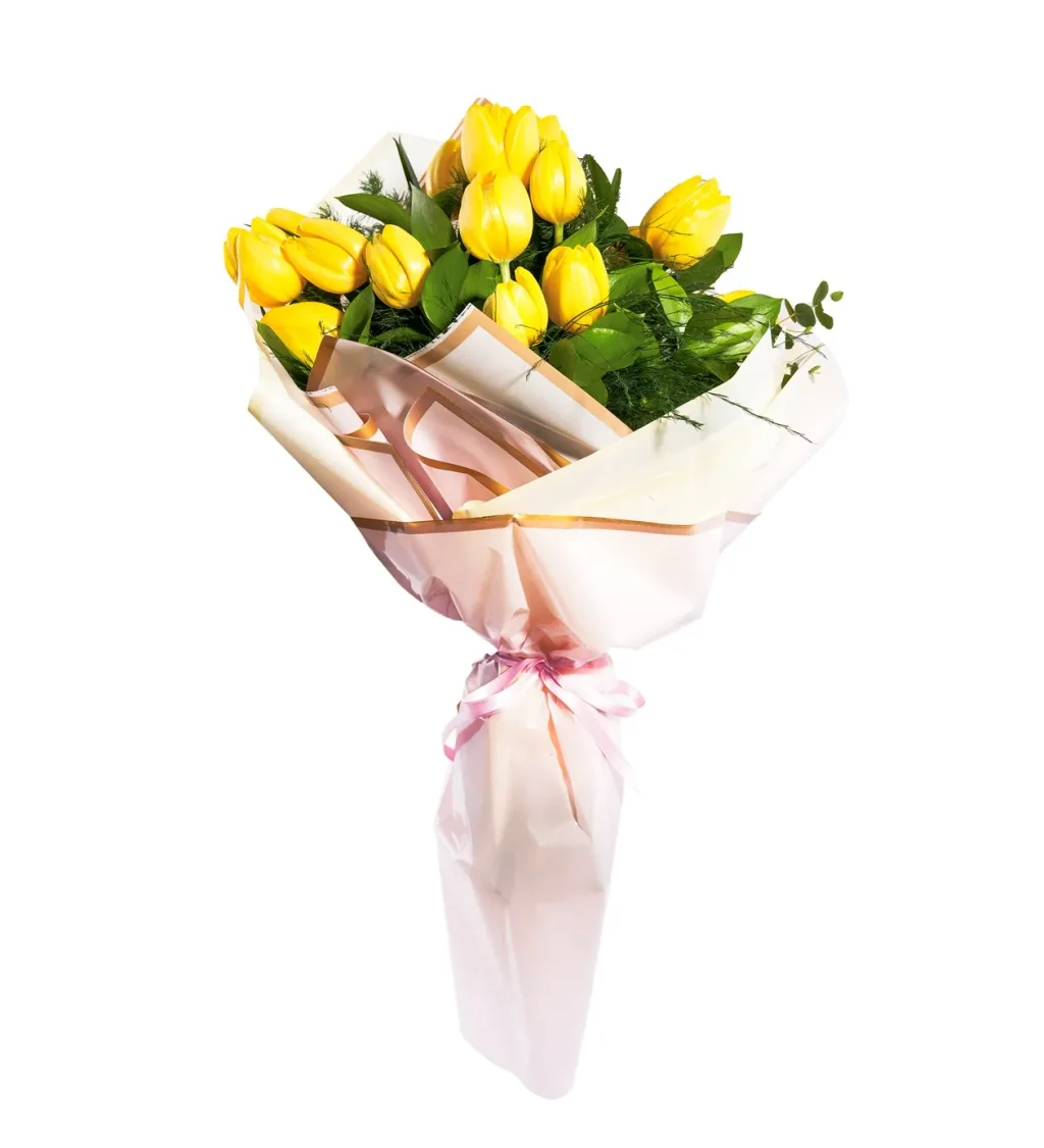 18'li Sarı Lale Buketi