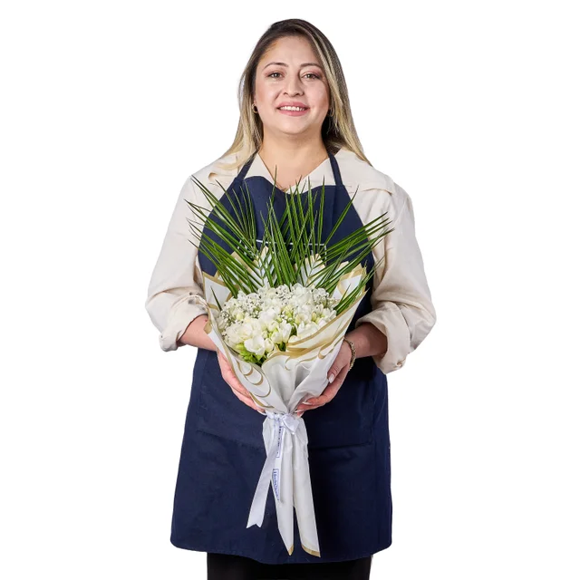 Beyaz Frezya Buketi - 2