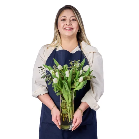 Vazoda Beyaz Laleler