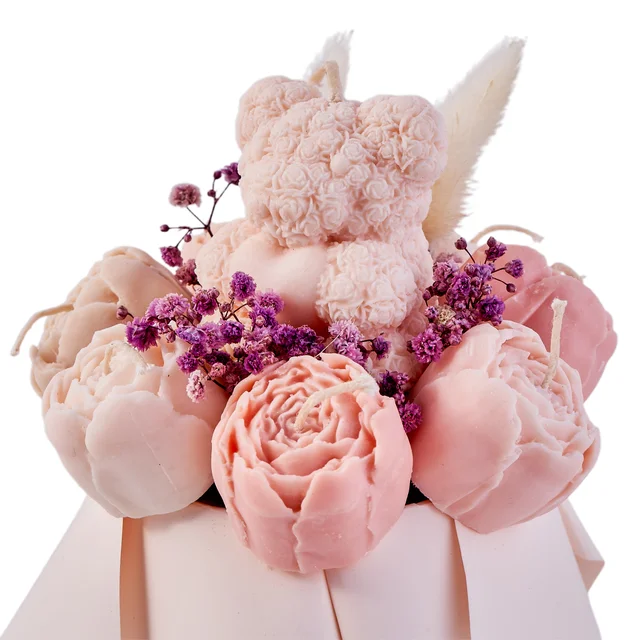 Purple Bear Tasarım Mum Kutusu - 3