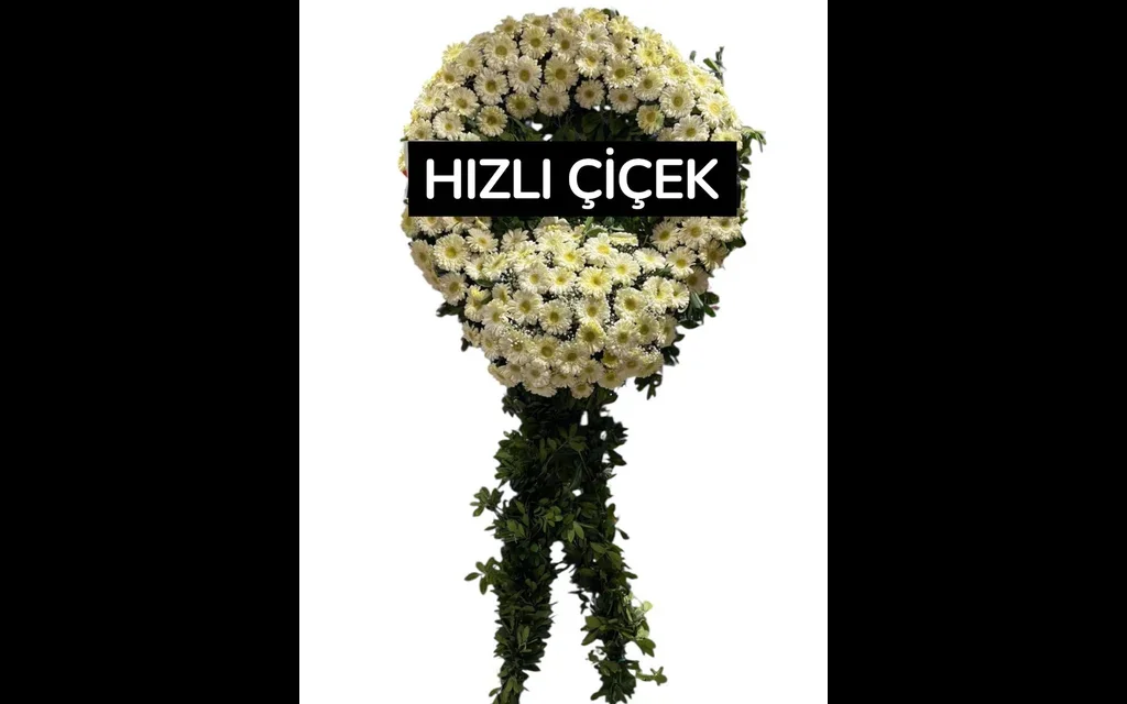 Beyaz Gerberalar Cenaze Çelengi