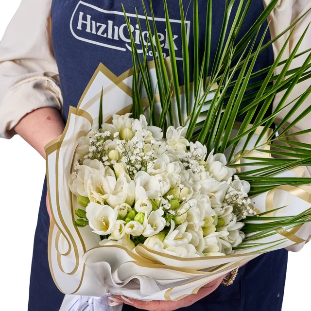 Beyaz Frezya Buketi - 3