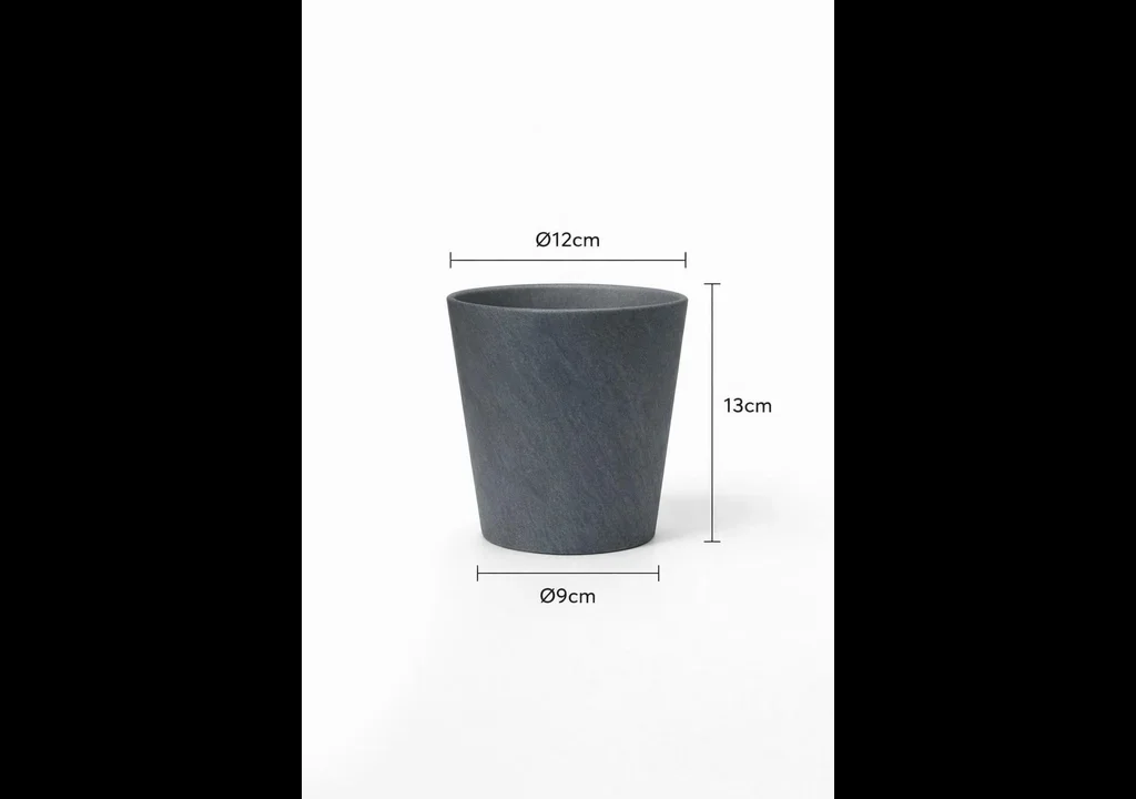 Antrasit Konik Saksı