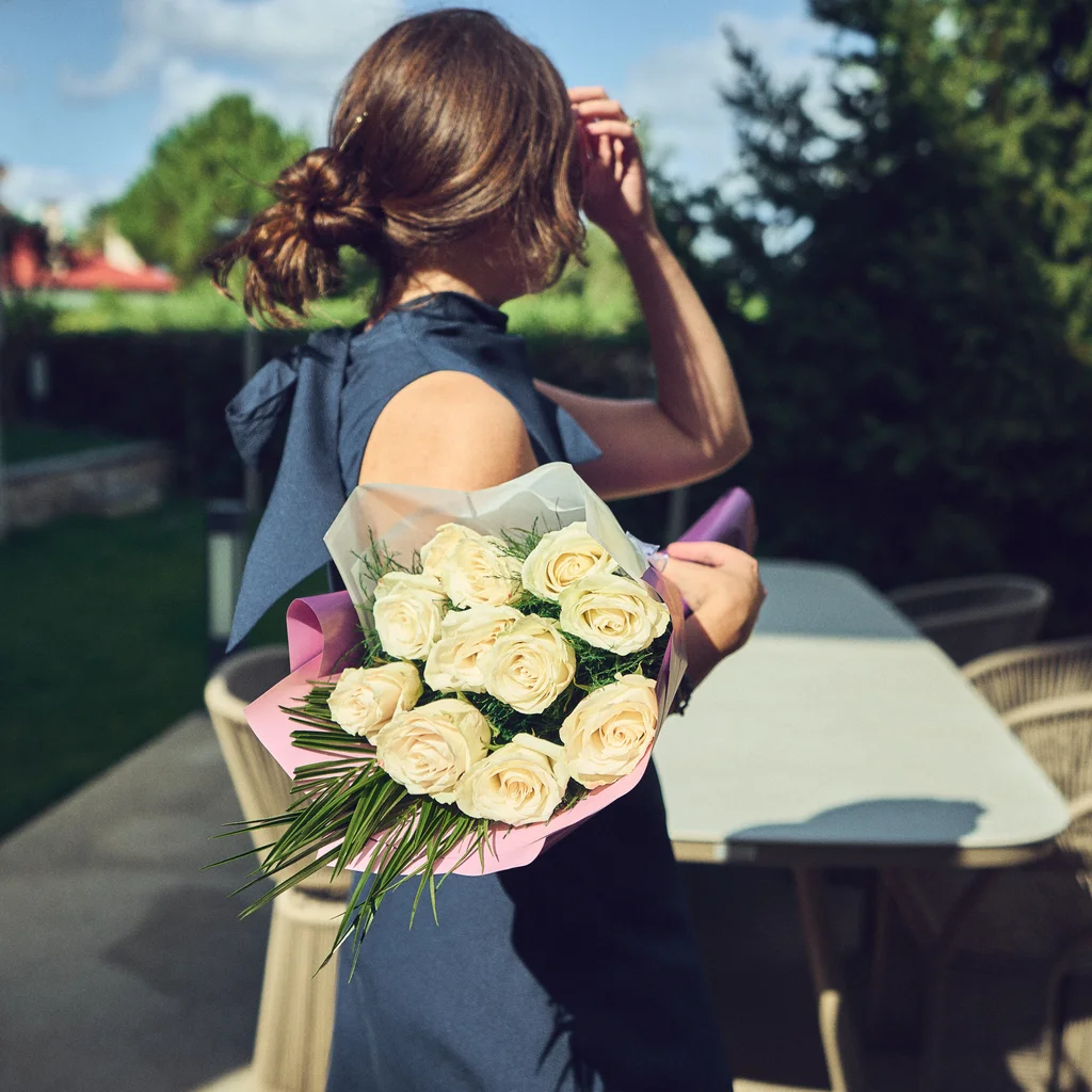 Beyaz Gül Buketi - 3