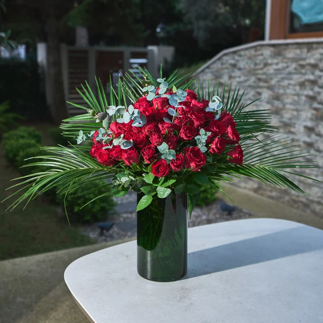 Valentino Red Vase