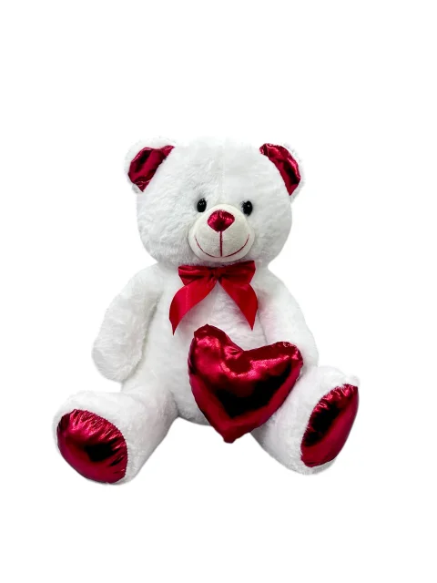 Parlak Kalpli Peluş Ayı (50 cm)