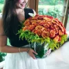 Vazoda Premium 101 Turuncu Gül