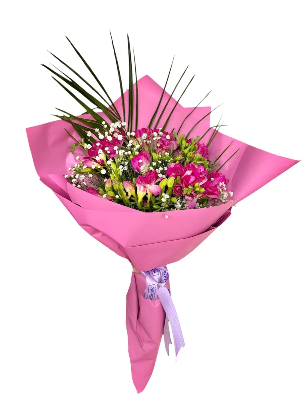 Fuşya Frezya Buketi - 3