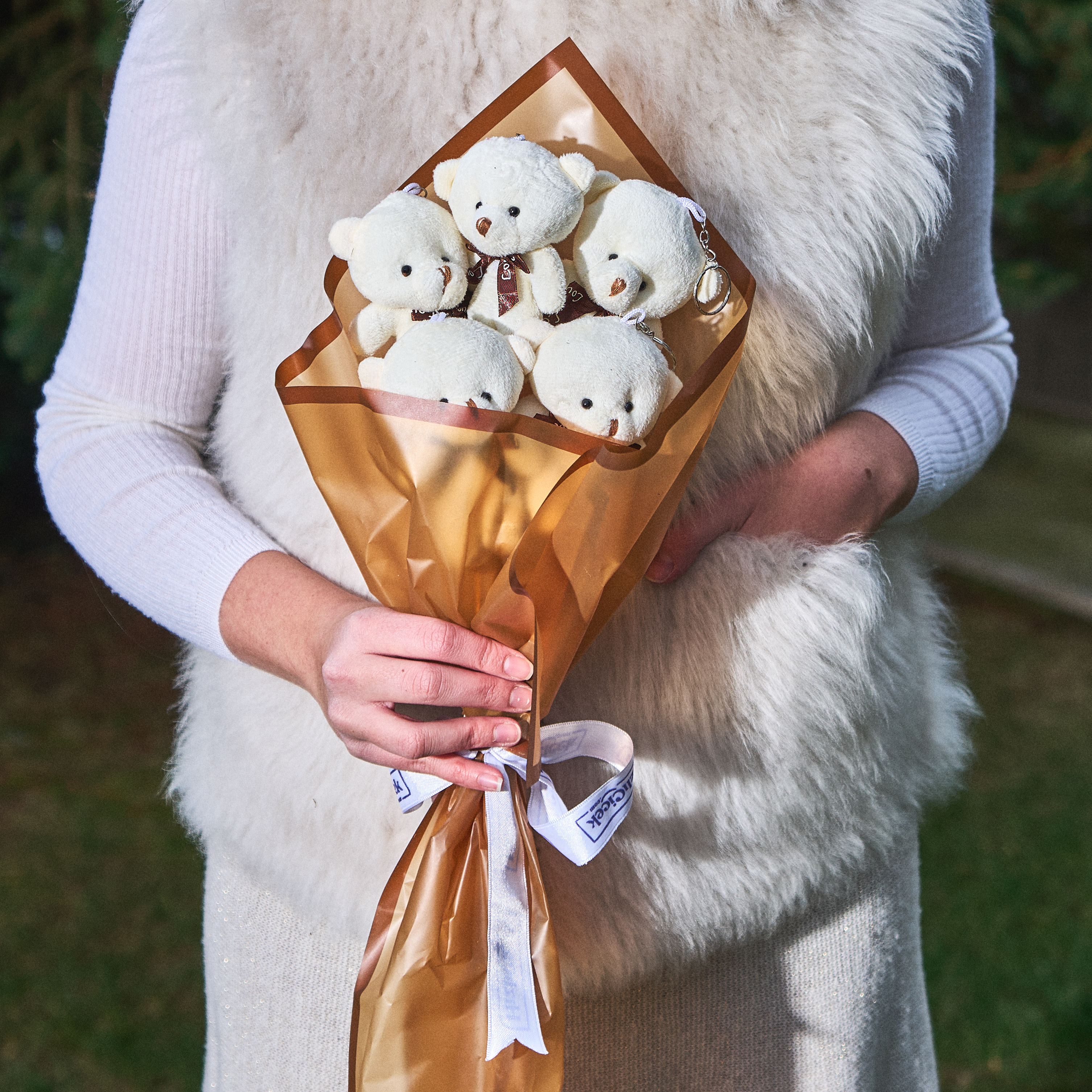 Beyaz Ayıcık Buketi - 6