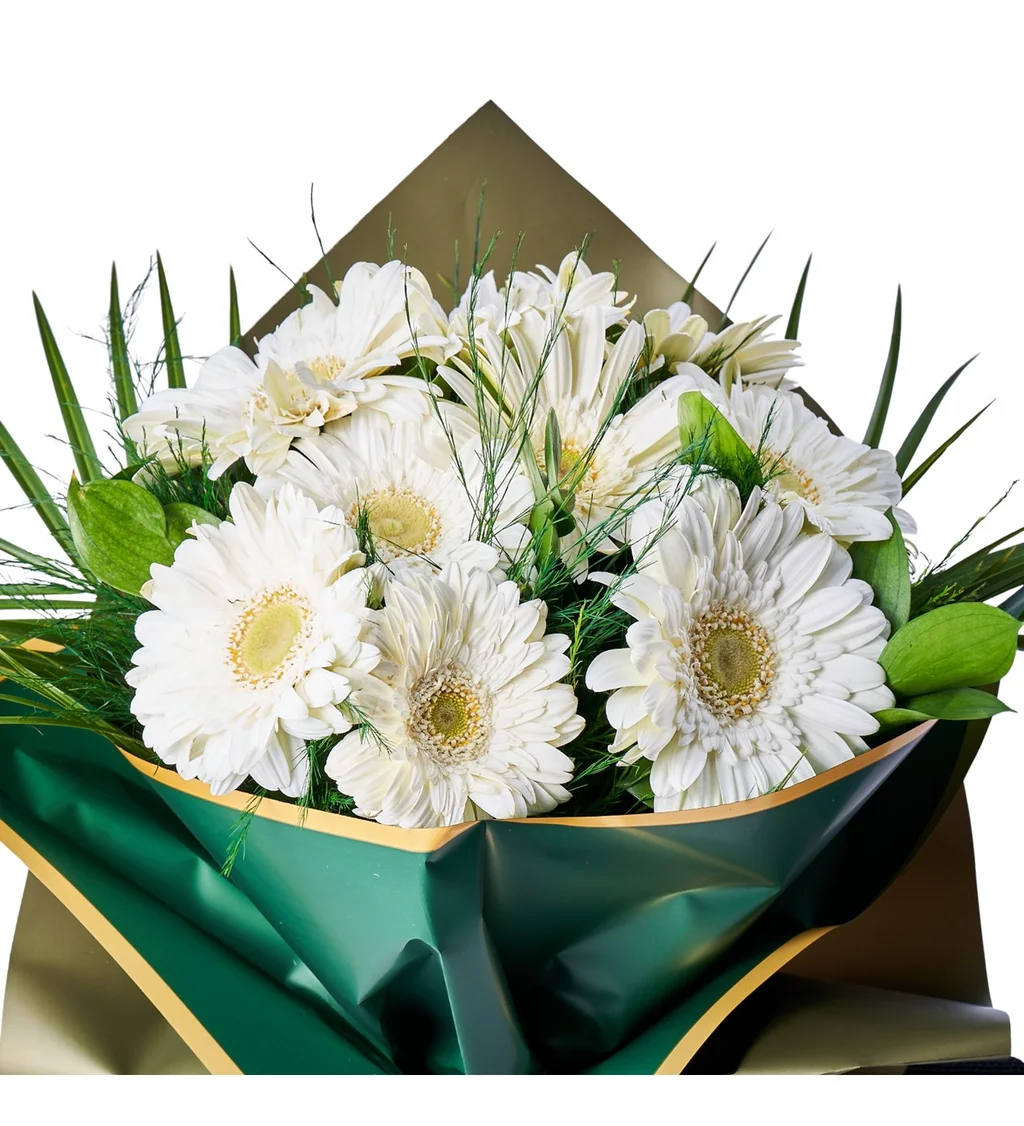 Beyaz Gerbera Buketi - 3